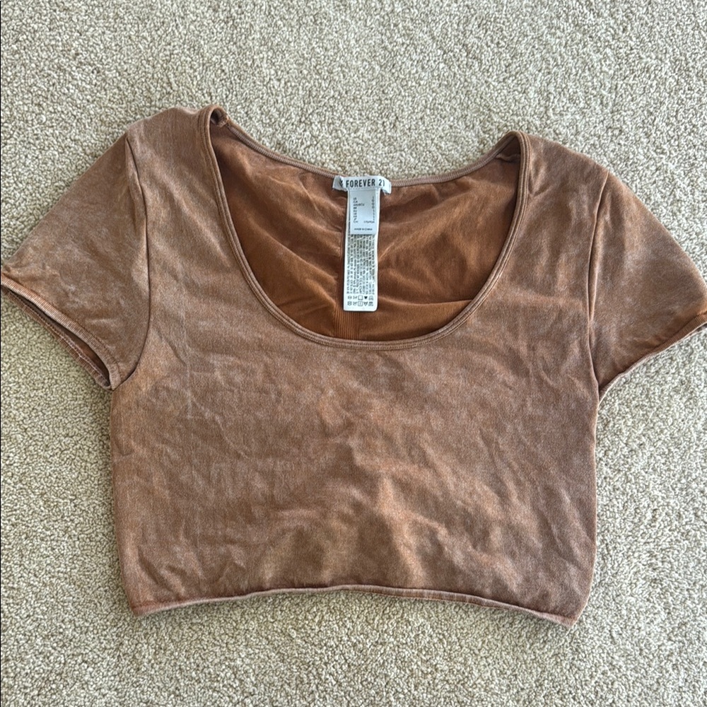 Forever 21 Brown Crop Top